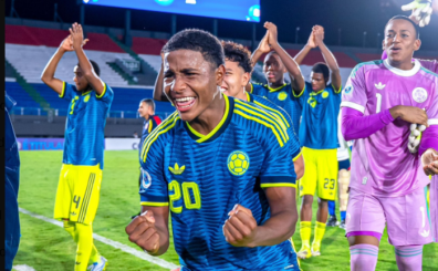 Colombia está a un solo partido de coronarse campeona del Sudamericano Sub‑17.Foto FCF