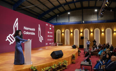 Yannai Kadamani, ministra de las Culturas, las Artes y los Saberes, inaugura la FILBo 2026