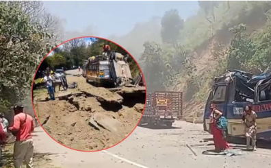 El ataque impactó un bus intermunicipal y generó caos, destrucción y cierre del paso.Noticias RCN.