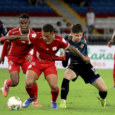 El partido entre América de Cali e Independiente Santa Fe, válido por los cuartos de final ida de la Liga Colombiana 2026-I, se llevará a cabo el sábado 9 de mayo en el Pascual Guerrero a partir de las 8:20 de la noche. Foto Dimayor