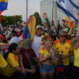 Seguidores de DE LA ESPRIELLA vistiendo camiseta de la Selercción Colombia.Fito EL HERALDO