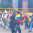 La concentración inicial en la calle 26 con carrera 30, bloqueó de forma intermitente el sentido occidente-oriente de la avenida El Dorado.
