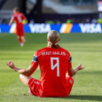 Erling Haaland, número 9 de Noruega, celebra el primer gol de su equipo durante el partido del Grupo I de la Copa Mundial de la FIFA 2026 entre Irak y Noruega en el Boston Stadium el 16 de junio de 2026 en Foxborough, Massachusetts. (Foto de Justin Setterfield/Getty Images)
