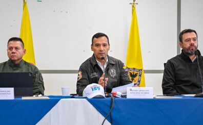 Desde la localidad de Ciudad Bolívar, en el sur de Bogotá, el ministro de Defensa, Pedro Sánchez, confirmó que existen indicios de afectaciones al orden público al conocerse los resultados de la segunda vuelta presidencial, este domingo 21 de junio.Foto Mindefensa