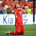 Vancouver, Columbia Británica - 24 de junio: Ruben Vargas #17 de Suiza celebra el primer gol de su equipo durante el partido del Grupo B de la Copa Mundial de la FIFA 2026 entre Suiza y Canadá en el BC Place Vancouver el 24 de junio de 2026 en Vancouver, Columbia Británica. (Foto de Jared C. Tilton - FIFA/FIFA vía Getty Images)