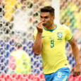 Houston, Texas - 29 de junio: Casemiro #5 de Brasil celebra el primer gol de su equipo durante el partido de dieciseisavos de final de la Copa Mundial de la FIFA 2026 entre Brasil y Japón en el Estadio de Houston el 29 de junio de 2026 en Houston, Texas. (Foto de Michael Regan - FIFA/FIFA vía Getty Images)