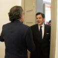Se reúnen en la sede del Ministerio del Interior el ministro saliente, Armando Benedetti, y el ministro entrante, Rodrigo Lara. El encuentro se da en el marco del proceso de empalme de cara al cambio de gobierno
