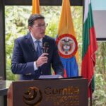 Hernán Penagos, registrador nacional, en el evento de reconocimiento que realizó el Comité Intergremial de Caldas por su liderazgo y participación activa en el fortalecimiento de la institucionalidad.