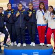 María José Rodríguez, Juliana Franco y Clara Guerrero llevaron a Colombia a lo más alto del podio en la prueba de tríos femenino del bowling de los Juegos Centroamericanos y del Caribe.