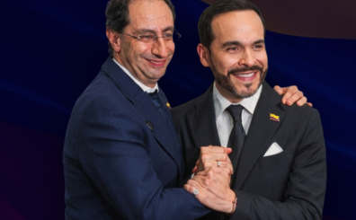 Vicepresidente, José Manuel Restrepo Abondano y el presidente electo, Abelardo de la Espriella