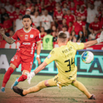 Yeison Guzmán anota el único tanto del partido en el inicio de la segunda mitad.@AmericadeCali