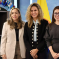 Juliana Morad Acero, nueva viceministra de Relaciones Laborales e Inspección, y a Elianne Forero Pérez, nueva viceministra de Empleo y Pensiones junto a la Ministra de Trabajo Natalia López. Foto: Ministerio de Trabajo