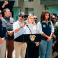 Declaración del Presidente Abelardo De La Espriella; la Primera Dama, Ana Lucía Pineda, y la Gobernadora del Chocó, Nubia Córdoba, al término del PMU en la Universidad Tecnológica de Quibdó.Foto: Presidencia de la República