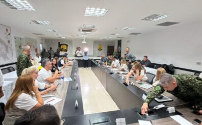 ​​El presidente Abelardo De La Espriella pidió que “Dios permita seguir luchando con ardentía y determi​nación en la reconstrucción de la Patria Milagro, en donde Pereira y Risaralda son fundamentales”. Foto: Presidencia de la República