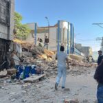 Imagenes de la ciudad de Pereira, donde varias edificaciones se cayeron tras el fuerte sismo de la mañana de este lunes.