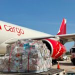 Avianca Cargo movilizó este viernes 60 toneladas de ayuda humanitaria desde Miami hacia la ciudad de Cali,