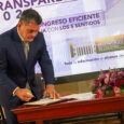 Por su parte, el procurador Eljach Pacheco explicó que el acuerdo no modifica las competencias de las instituciones participantes y que “el compromiso de hacer visible el recorrido de los recursos públicos desde su asignación hasta su auditoría es, a mi juicio, el corazón de este acuerdo que hoy vamos a suscribir”. Foto Prensa Senado de La República
