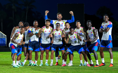 La Selección Colombia prepara su último partido de esta fecha FIFA frente a Perú, este martes 6 de octubre en Miami. La Tricolor llega después de empatar 1-1 ante México y perder 0-1 contra Paraguay, Foto FCF