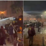 El plantón citado por diferentes colectivos sociales en el Museo Nacional terminó en intervención de la Unidad Nacional Antidisturbios tras varias horas de bloqueo en la Av. Carrera Séptima.