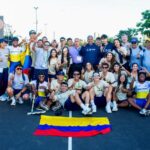 Con 17 medallas de oro, 13 de plata y 5 de bronce, Colombia obtuvo su título 23, 16 de manera consecutiva, en el patinaje de velocidad de los World Skate Games que tienen lugar en Asunción ParaguayFoto cortesía: Federación Colombiana de Patinaje.