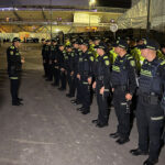 La Policía Metropolitana de Bogotá entregó al Presidente de la República resultados positivos de sus operaciones contra el homicidio en la capital del país. Foto: Policía Metropolitana de Bogotá