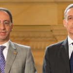Vicepresidente José Manuel Restrepo y Ministro de hacienda, Miguel Gómez Martínez.