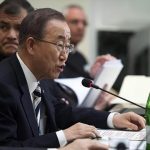 El secretario general de las Naciones Unidas, Ban Ki-moon .
