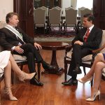 Reunión de los Presidentes Santos y Peña Nieto, con sus esposas, en el Palacio Presidencial de Los Pinos
Ciudad de México - 8 de mayo. Foto: Ulises Ramírez/Adolfo Jasso - Prensa Oficial México