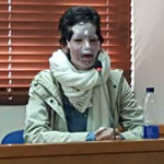 En los juzgados de Paloquemao, Natalia Ponce León