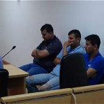 Los hermanos Óscar Eduardo, José Wilmer y Diego Armando Peñaranda