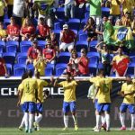 Hulk celebra el único tanto del partido.
