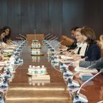 Canciller María Ángela Holguín en reunión con el Secretario General de Naciones Unidas