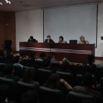 Ante estudiantes de la Gran Colombia, defendió la Guardia Ciudadana como medio de convivencia