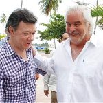 Lucio García Mansilla y el presidente Juan Manuel Santos.