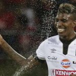Arango  del Once Caldas celebra