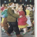 Dancers 2002 pastel sobre papel