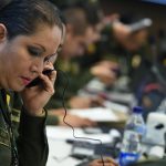 sala estrategia de la Policía Nacional el ministro de defensa Luis Carlos Villegas 2