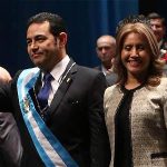 Jimmy Morales, líder del partido derechista Frente de Convergencia Nacional.
