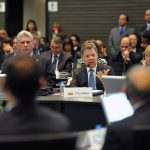 El Presidente Juan Manuel Santos agradeció, este miércoles en Quito, la disposición de los países de la Celac de participar en la verificación del cese al fuego y de hostilidades y la dejación de las armas.