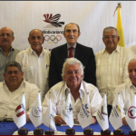 Comité Ejecutivo de la ODEBO reunido en Salinas. Estuvo presente, Baltazar Medina, primer vicepresidente y presidente del COC, penúltimo de izquierda a derecha, fila delantera.