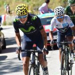 Winner Anacona y Nairo Quintana, ciclistas del Team Movistar.