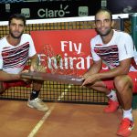 Cabal-Farah, del Equipo Colsanitas, con trofeo por triunfo Rìo Open