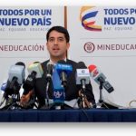Viceministro de Educación Preescolar, Básica y Media, Víctor Saavedra.