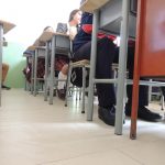 seguros en clase, ASI QUEDARON LOS SALONES DE COLROSARIO