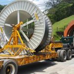 Carretes de cable e insumos para reparación de central Guatapé