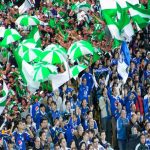 Hinchas de Nacional y Millonarios