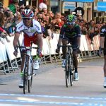 Nairo Quintana (centro) y Sergio Luis Henao (derecha).