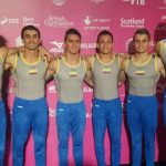 Delegación colombiana de gimnasia.