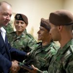 Mindefensa recibio equipo de fuerzas comando de las fuerzas militares de Colombia campeones en perú