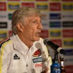 José Pékerman, durante la rueda de prensa de este sábado, en Coral Gables (EE.UU.)